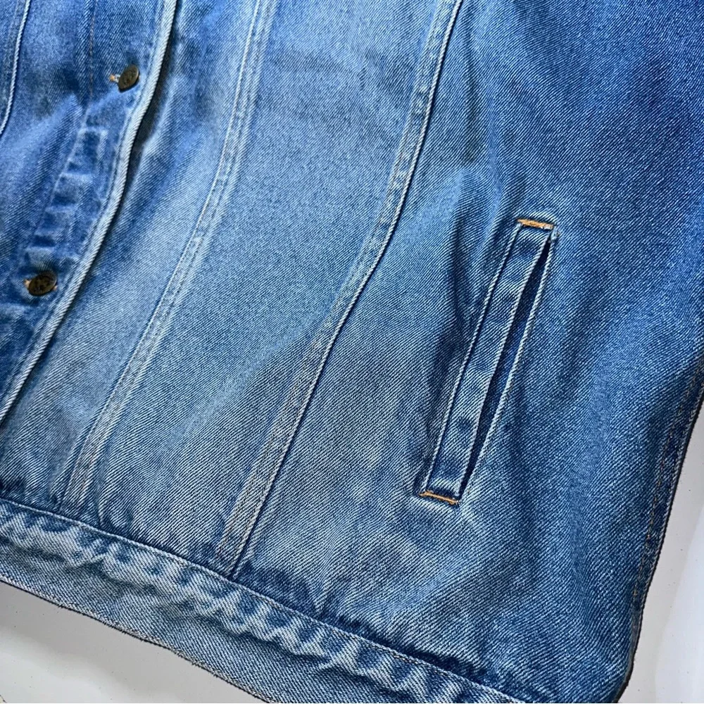 Vtg Hunter’s Run Denim Trucker Jacket Blue Classic Vtg Wash Button Front Sz‎ 1XL